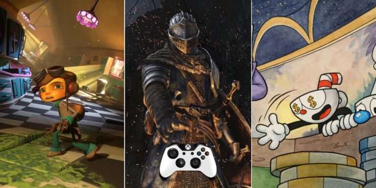 PC Games That Play Better With A Controller, Dark Souls, Psychonauts 2, Cuphead