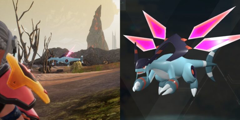 Collage of a character approaching a Jetragon and Jetragon